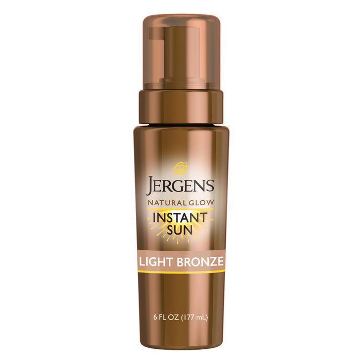 Jergens Natural Glow Self Tanner Mousse, Light Bronze Tan, 6 fl oz