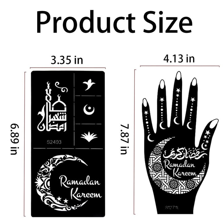 XMASIR Henna Tattoo Stencil Kit, 10 Count
