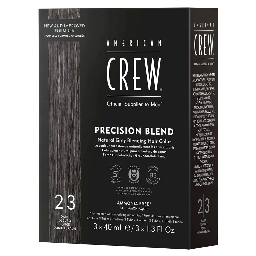 American Crew Temporary Hair Color, Dark, 1.35 fl oz, Pack of 3