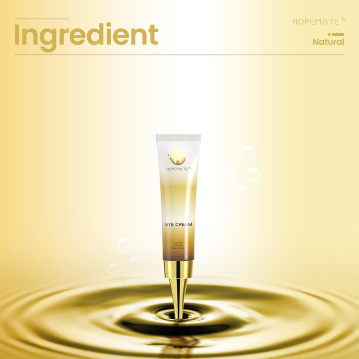 HOPEMATE Anti Age Eye Cream, Hyaluronic Acid, Natural and Organic