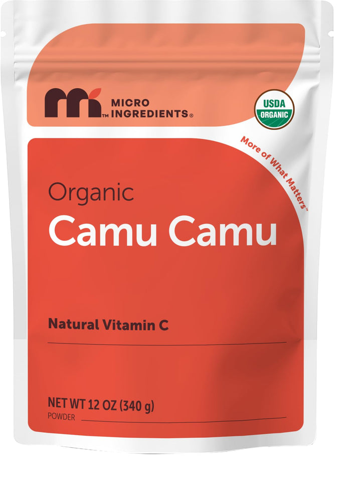 Micro Ingredients Peruvian Camu Camu Powder Organic, Natural Vitamin C, 8 oz