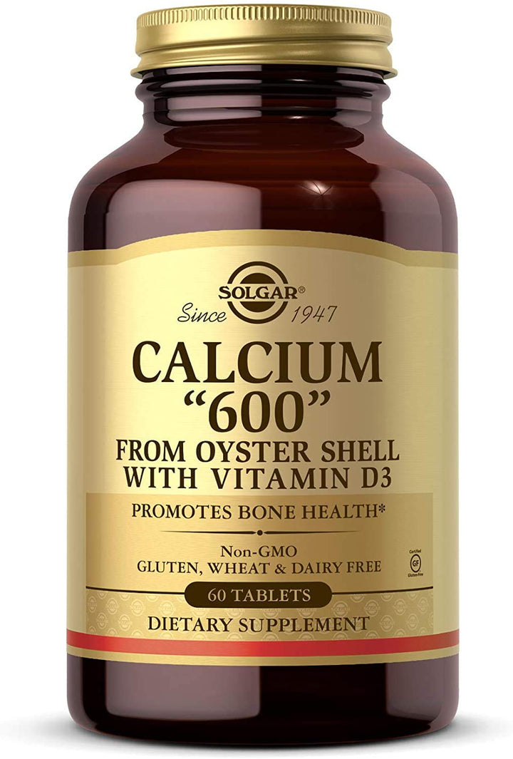 Solgar Calcium 600 with Vitamin D3, 120 Count