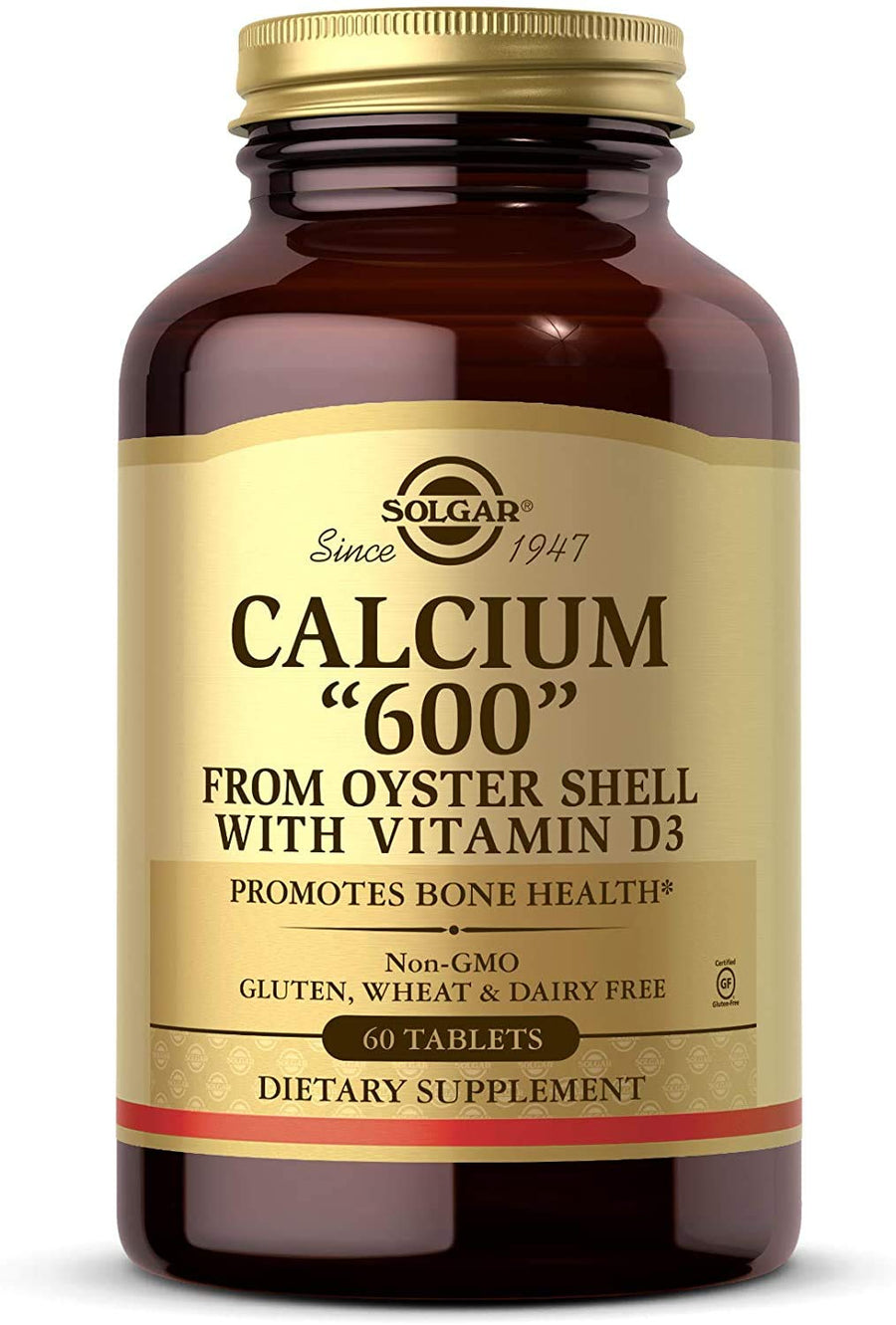 Solgar Calcium 600 with Vitamin D3, 120 Count