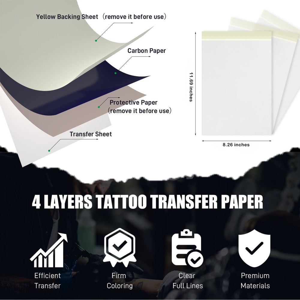 Peslief Tattoo Transfer Paper, A4, 10 Count