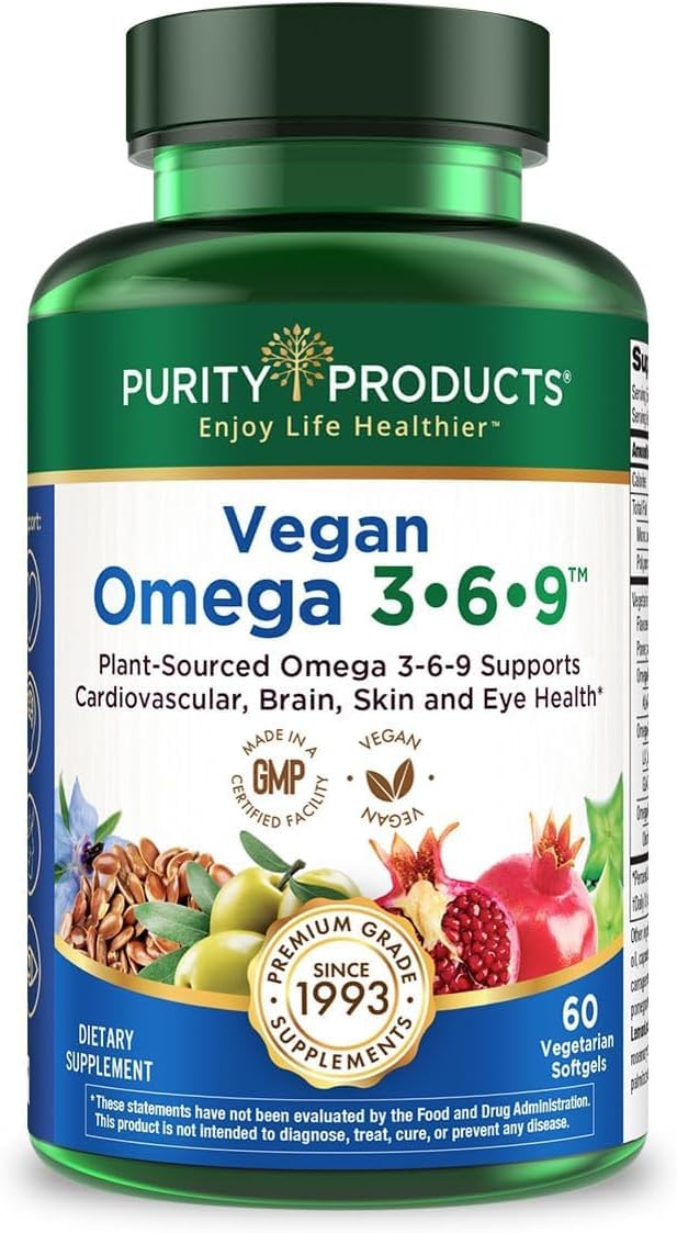 Purity Products Omega 3-6-9, 5 in 1 Vegan Formula