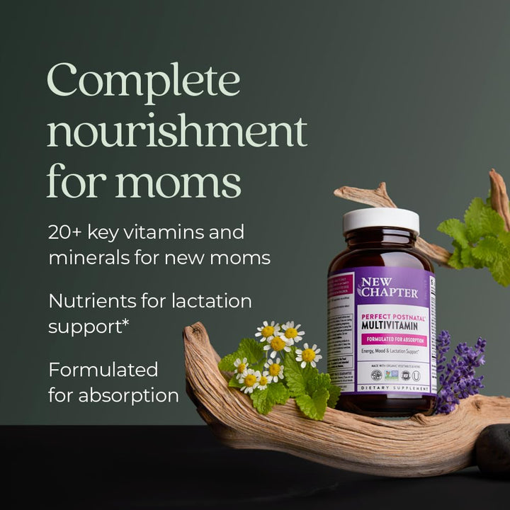 New Chapter Postnatal Vitamins Lactation Supplement, 96 Count
