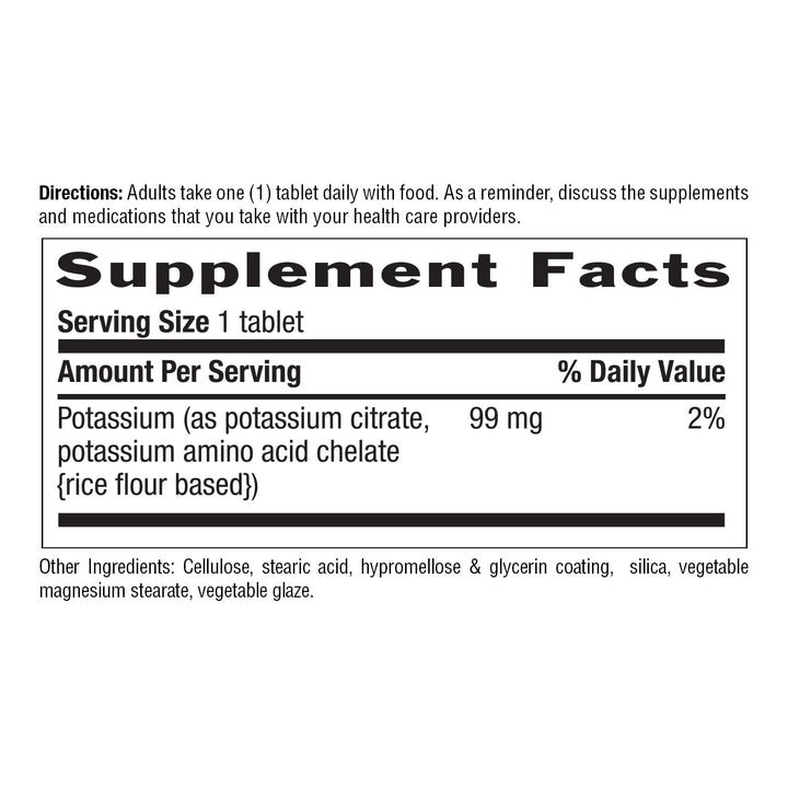 Country Life Potassium, 99 mg, 250 Count