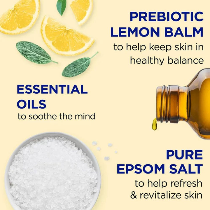Dr Teal's Foaming Bath, Prebiotic Lemon Balm, 1000 ml
