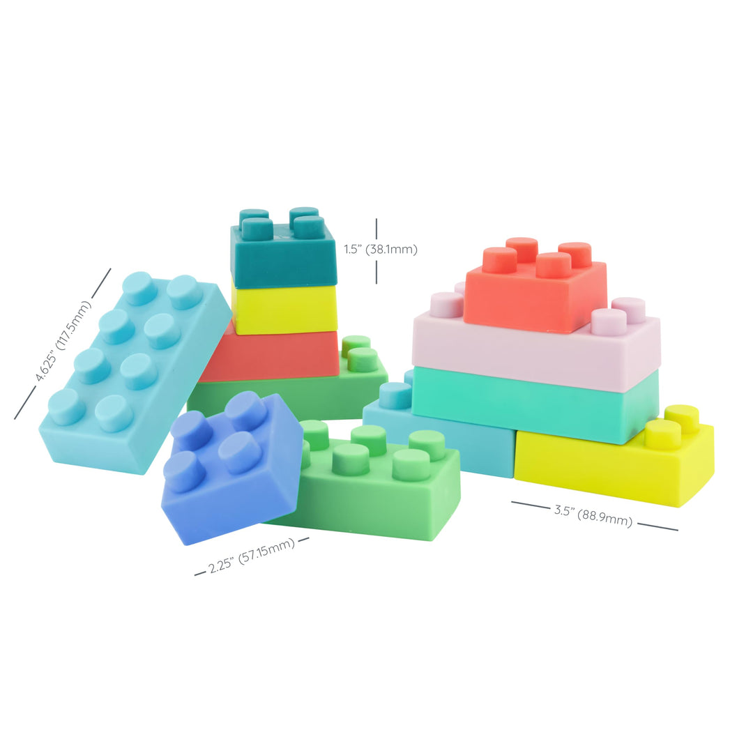 Infantino Super Soft Building Blocks, 12 Count