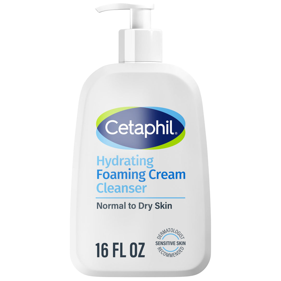 Cetaphil Cream To Foam Face Wash, Sensitive Skin, 16 oz