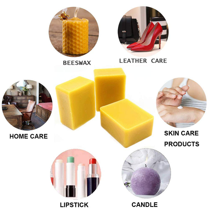 TooGet Pure Beeswax Blocks, Yellow, 14 oz
