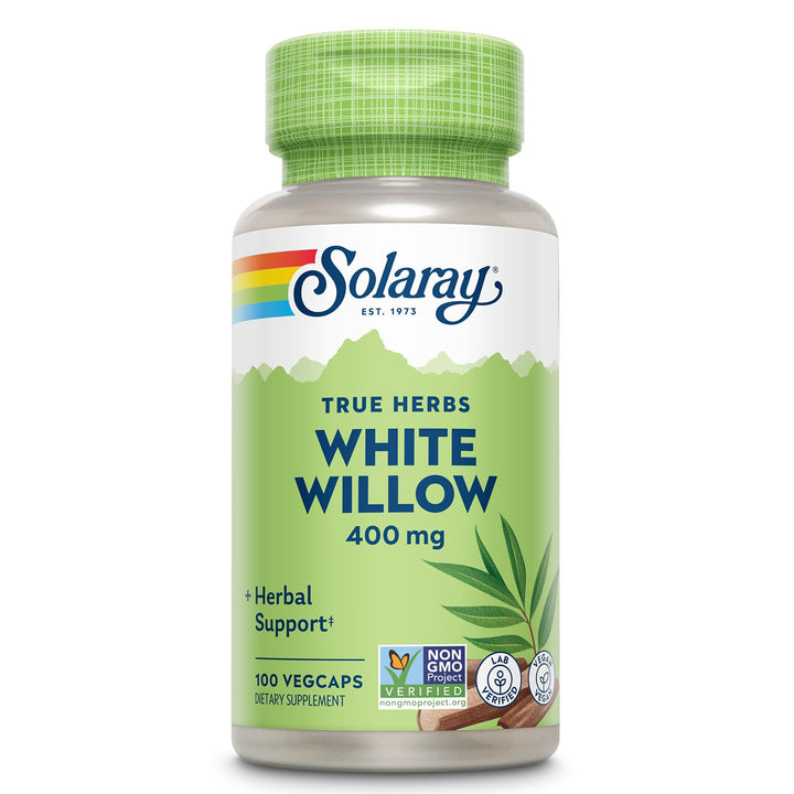 Solaray White Willow, 400 mg, 100 Count