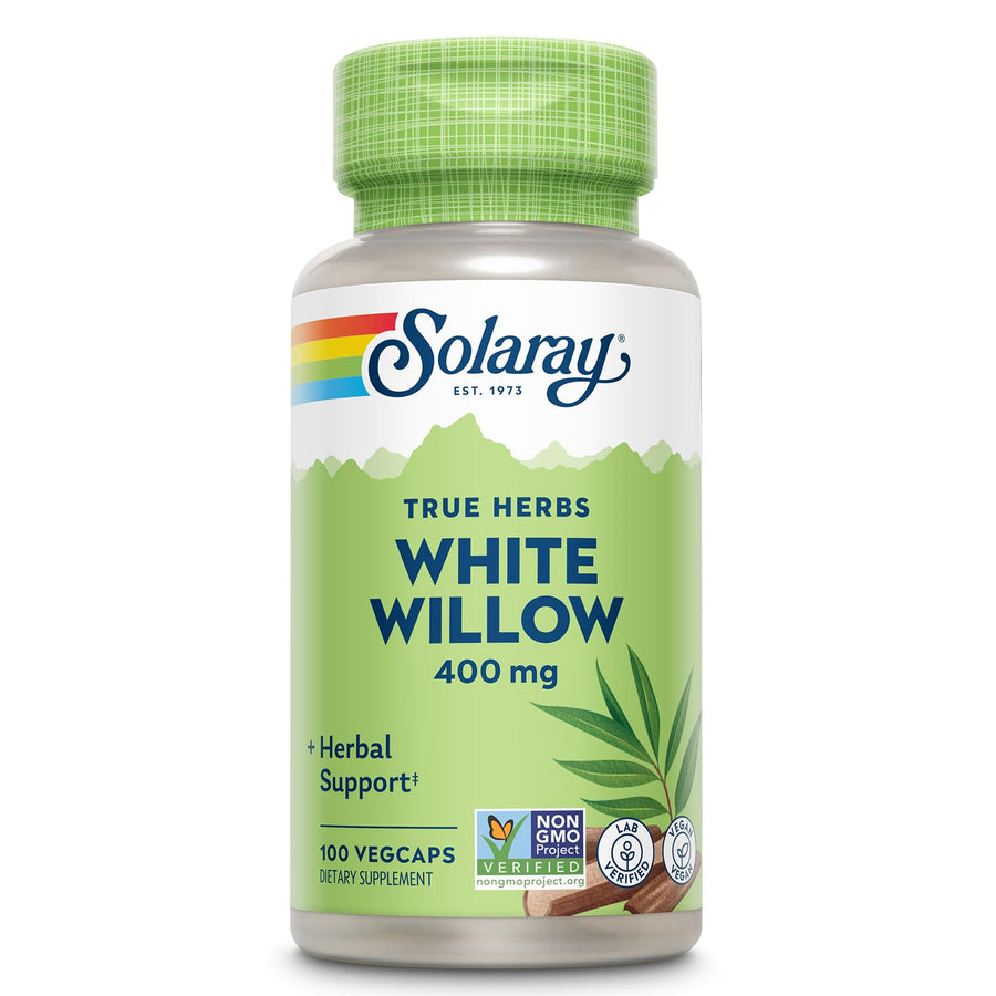 Solaray White Willow, 400 mg, 100 Count