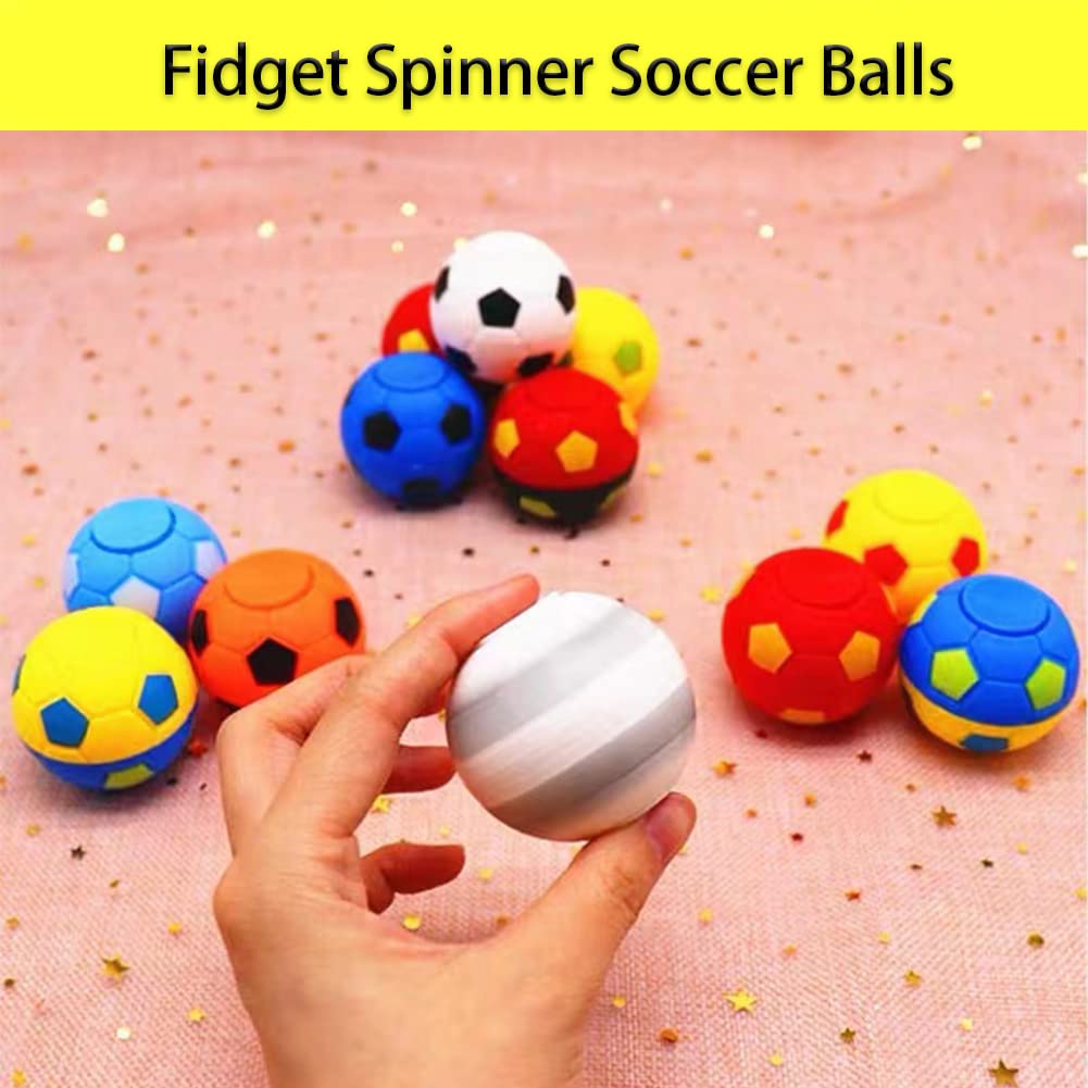 ZJDL Mini Fidget Spinners, Soccer Ball, 32 Count