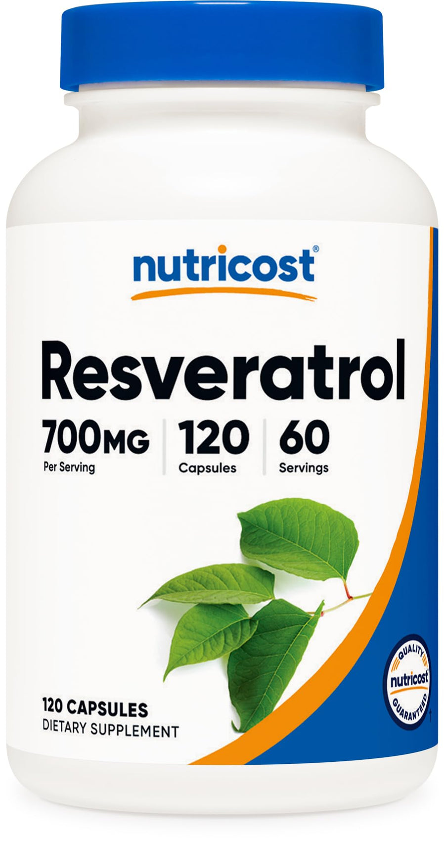 Nutricost Resveratrol Capsules, 700 mg, 120 Count