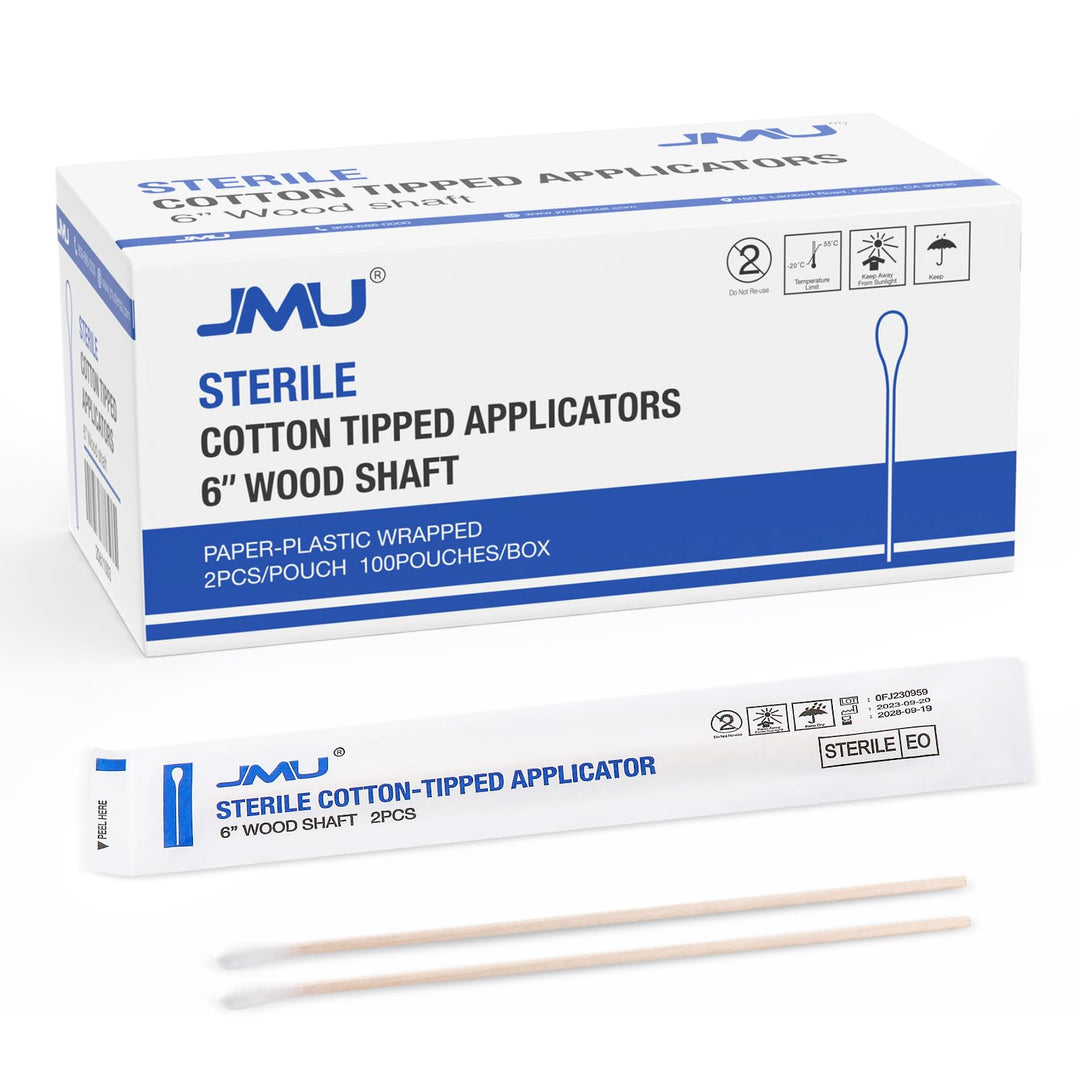 JMU Cotton Tipped Applicators, 6 in, 200 Count