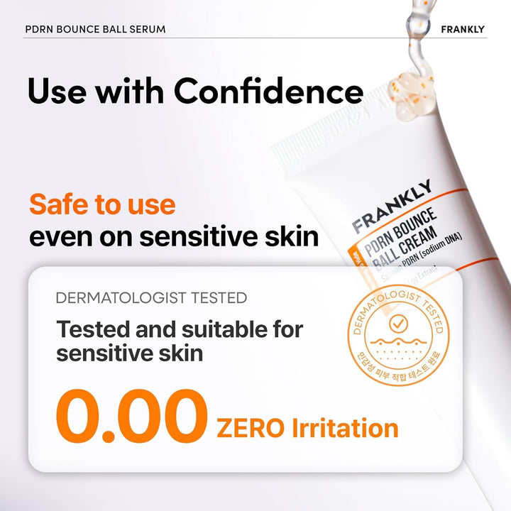 FRANKLY Salmon PDRN Bounce Ball Cream, 1.69 fl oz