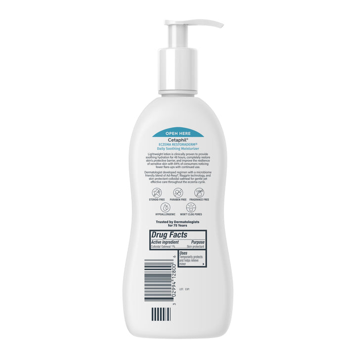 Cetaphil Restoraderm Soothing Moisturizer, Fragrance Free, 10 fl oz