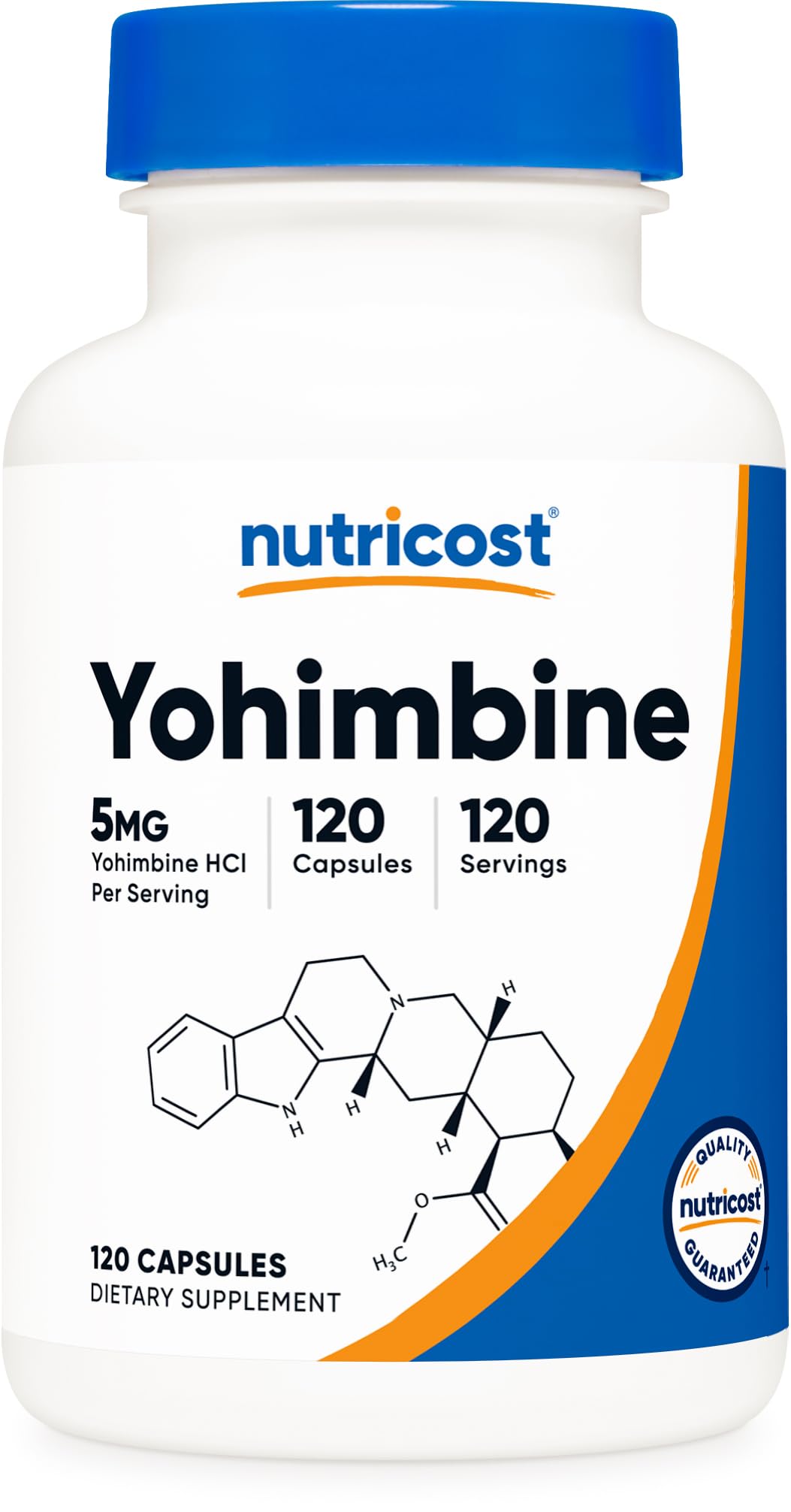 Nutricost Yohimbine HCl, 5 mg, 120 Count
