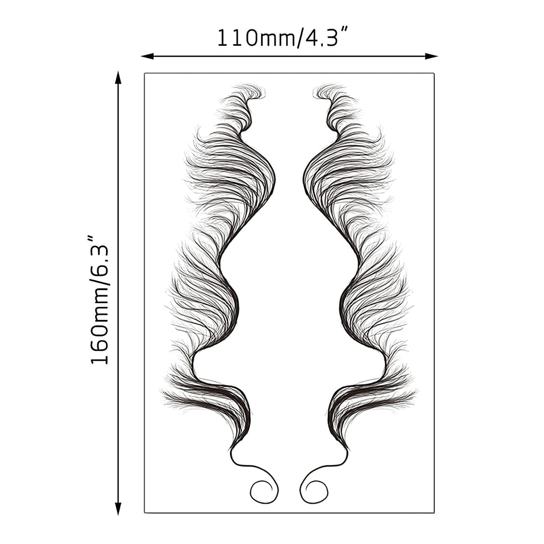 dadop Temporary Baby Hair Tattoo Stickers, E
