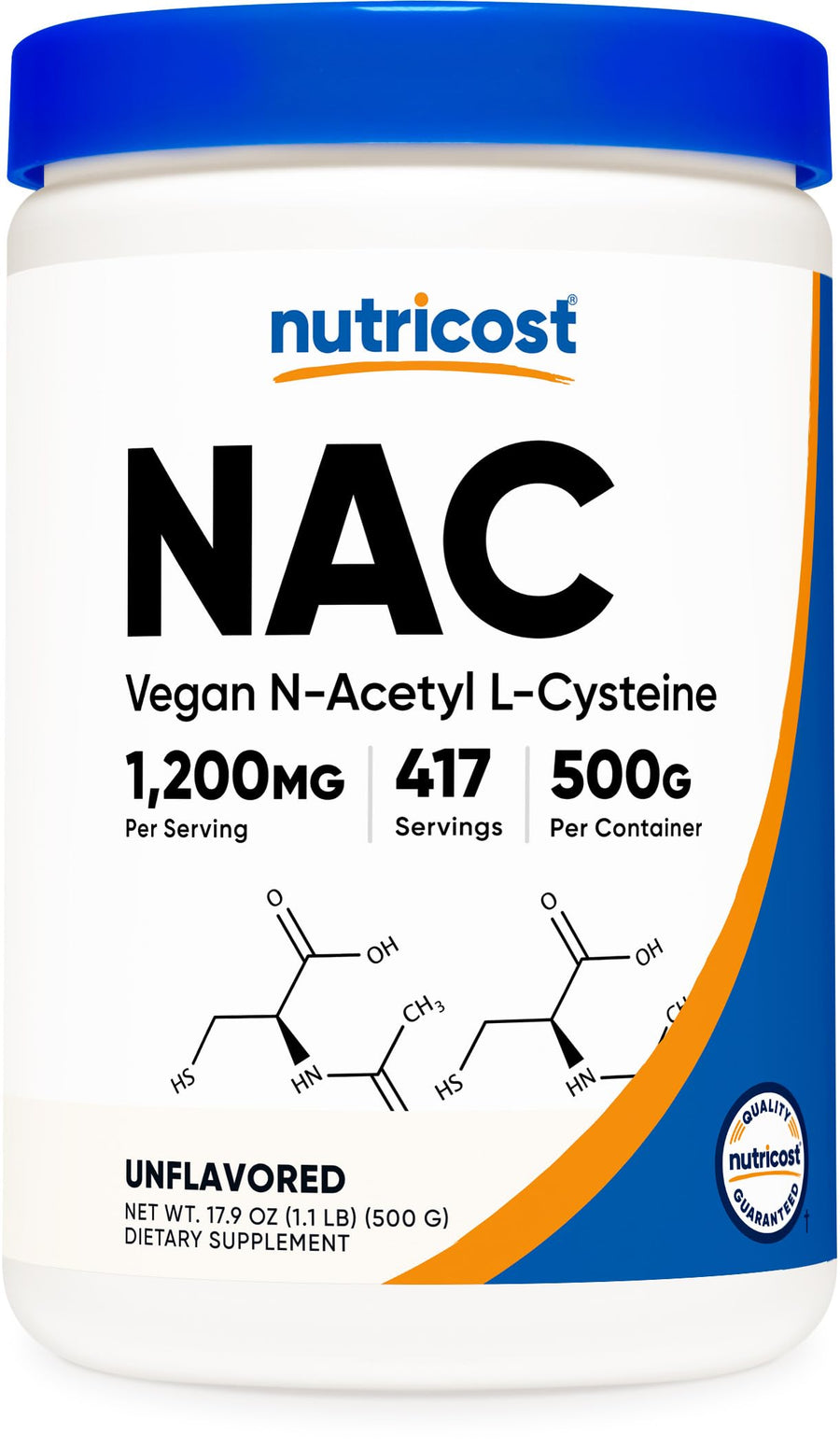 Nutricost N-Acetyl L-Cysteine Powder, 500 g
