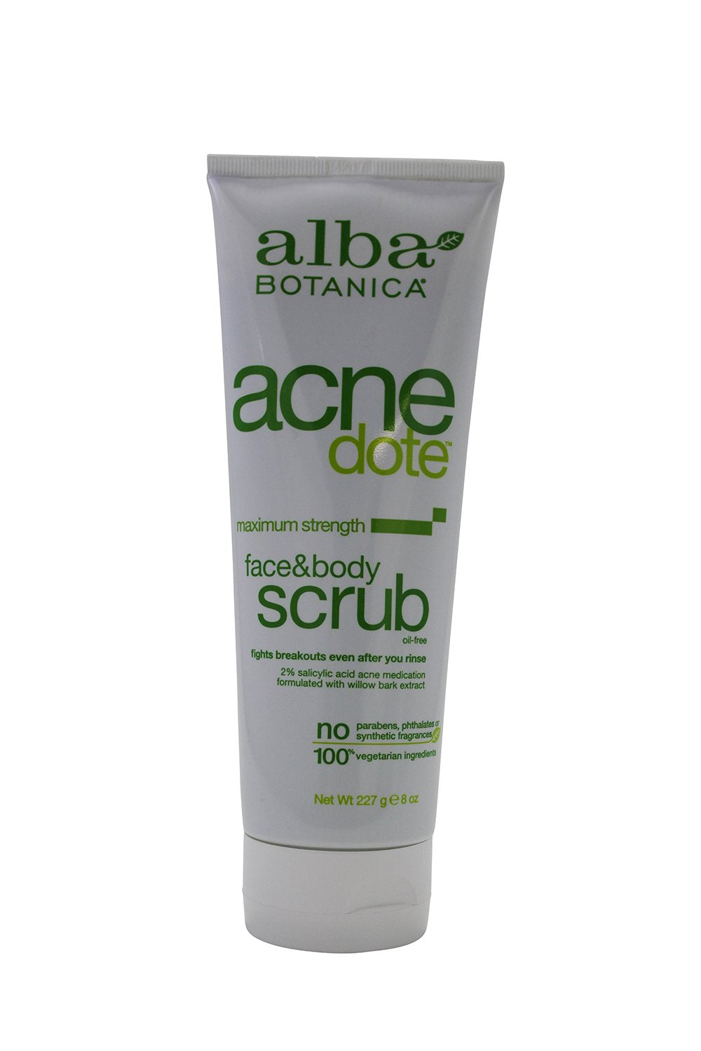 Alba Botanica Acnedote Face And Body Scrub, 8 oz