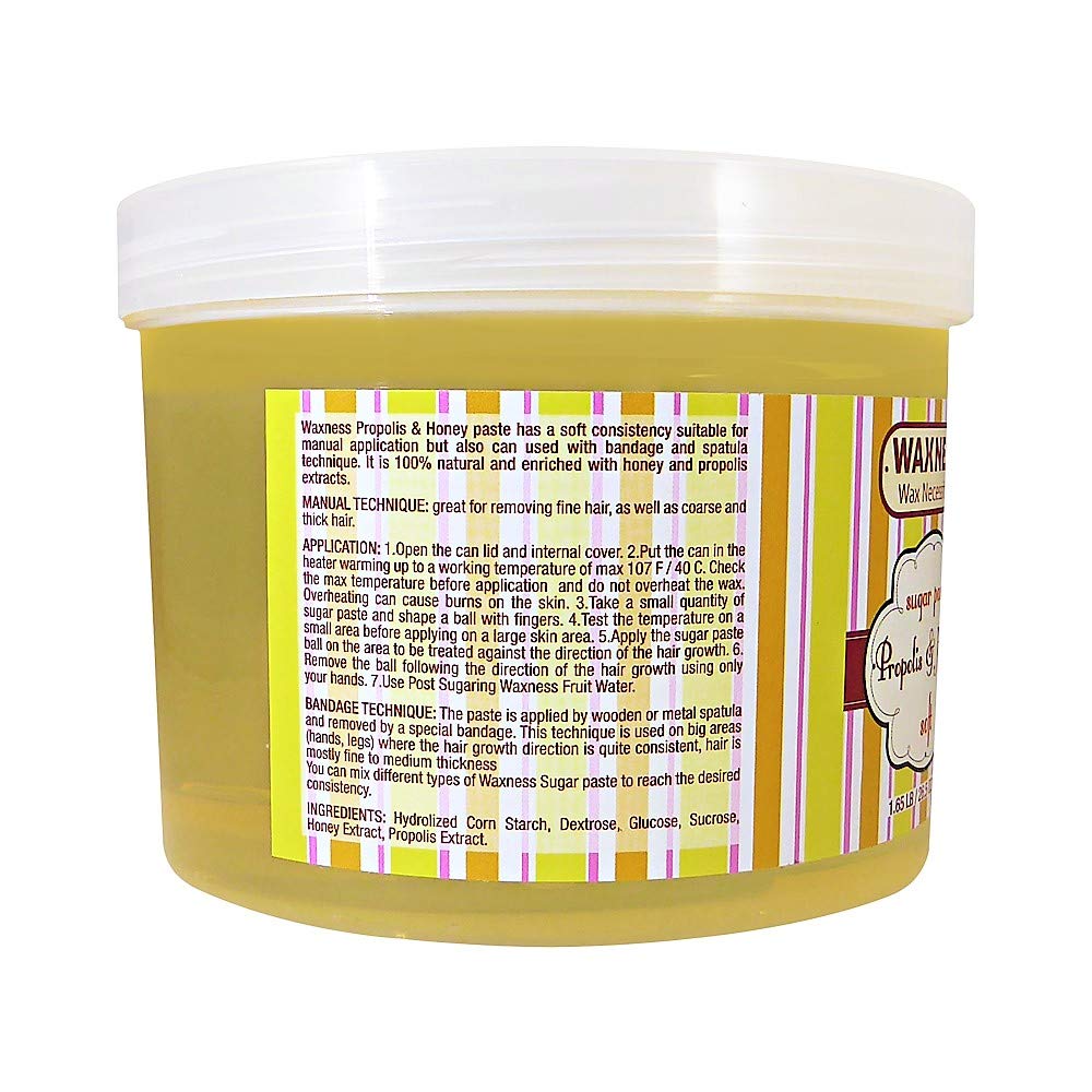 Waxness Soft Sugar Paste Honey And Propolis, 1.65 lb