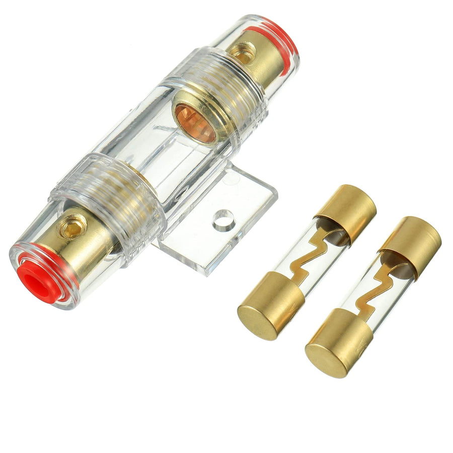 BOJACK Inline AGU Fuse Holder And Glass Fuse, 100A, 1 Count