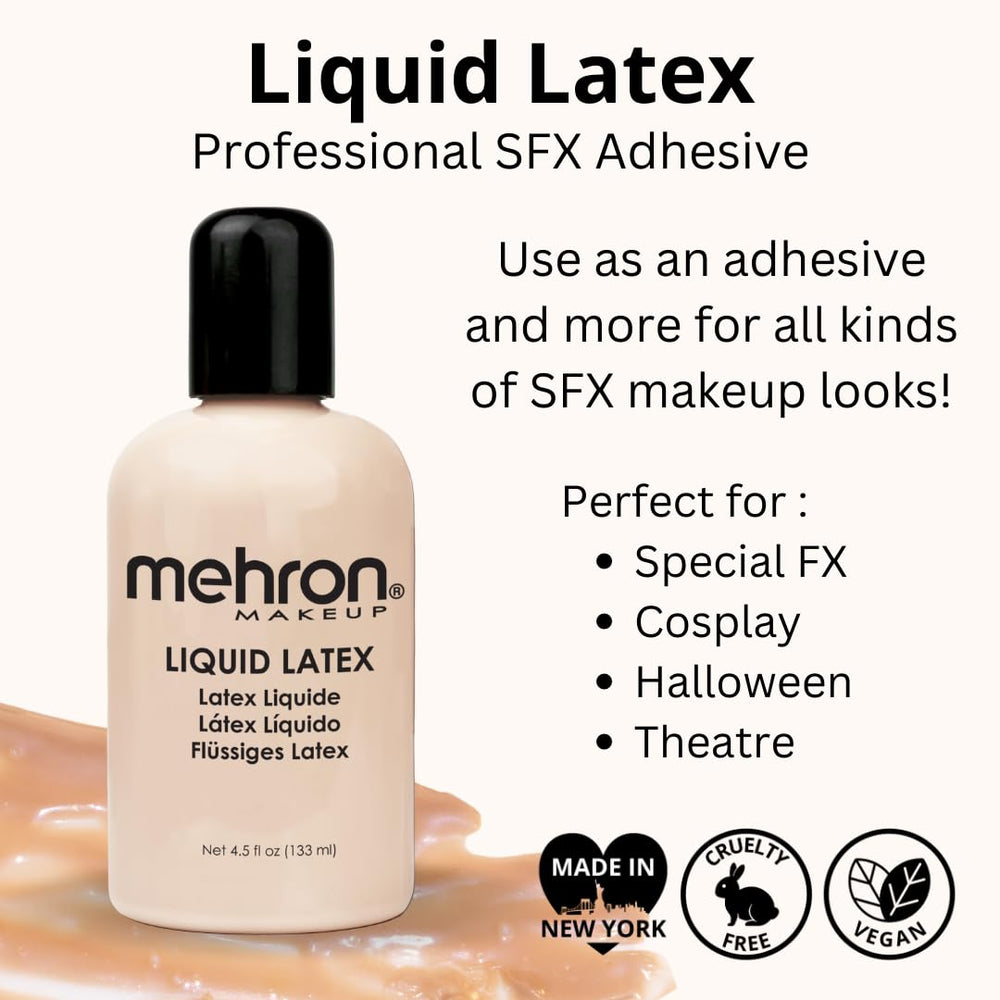 Mehron Makeup Latex Liquid, Light Flesh