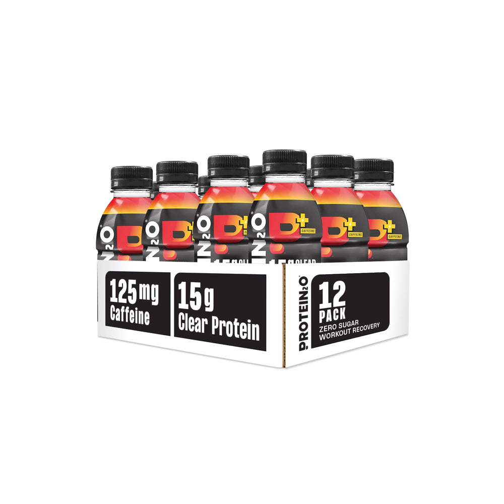 Protein2o Whey Protein Infused Water Plus Energy, Cherry Lemonade, 16.9 fl oz, Pack of 12