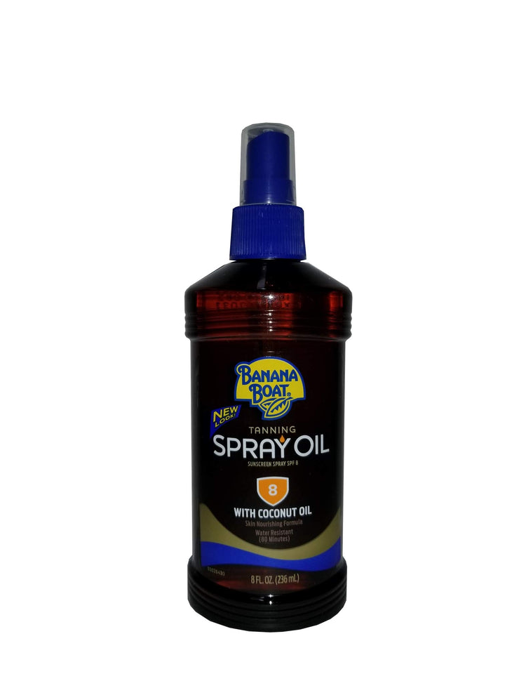 Banana Boat Tanning Oil, SPF 8, 8 fl oz