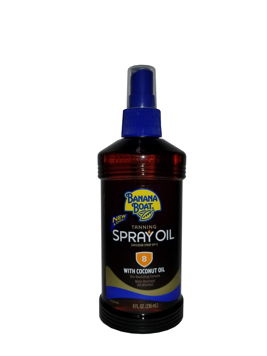 Banana Boat Tanning Oil, SPF 8, 8 fl oz