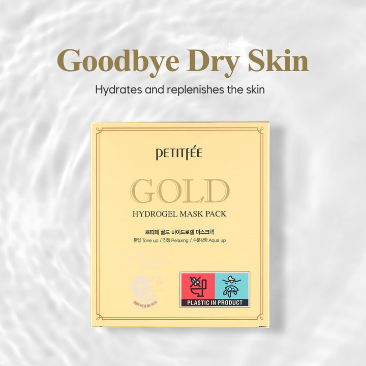 Petitfee Gold Hydrogel Mask, Pack of 5