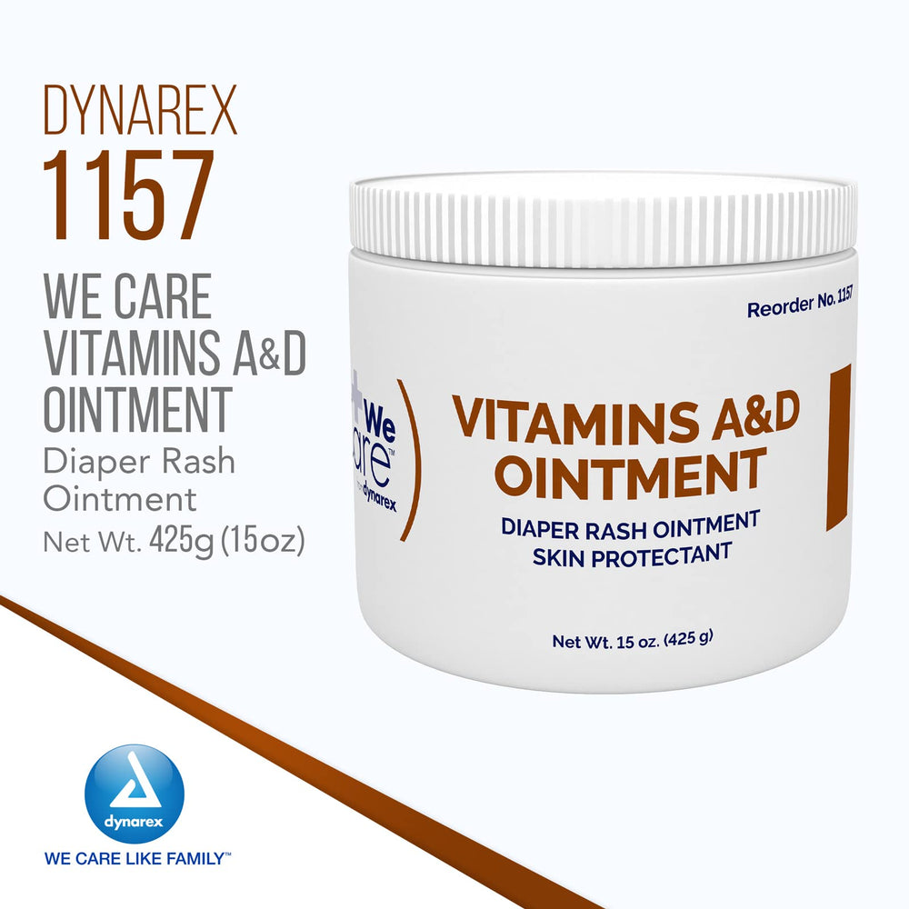 Dynarex Vitamins A & D Ointment, White, 15 oz