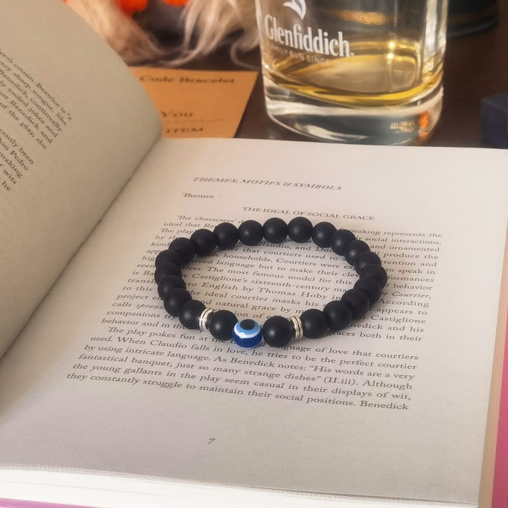 Dhdgzq Evil Eye Bracelet, Black