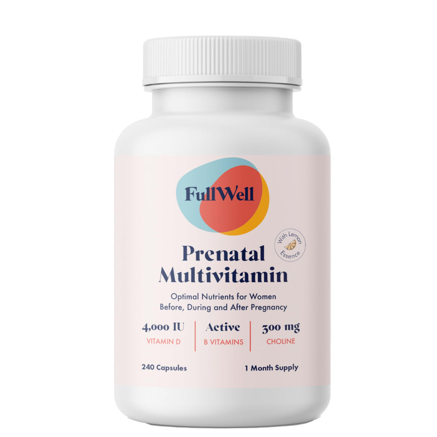 FullWell Prenatal Vitamins, Lemon, 30 Servings