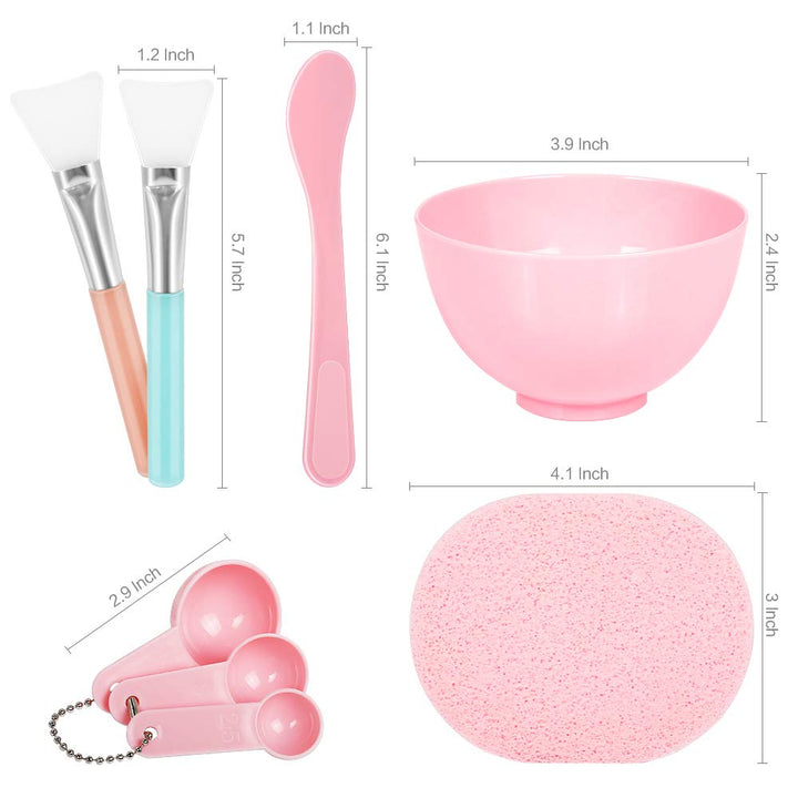 Teenitor Facemask Mixing Tool Set, Pink, 8 Count, Pack of 8
