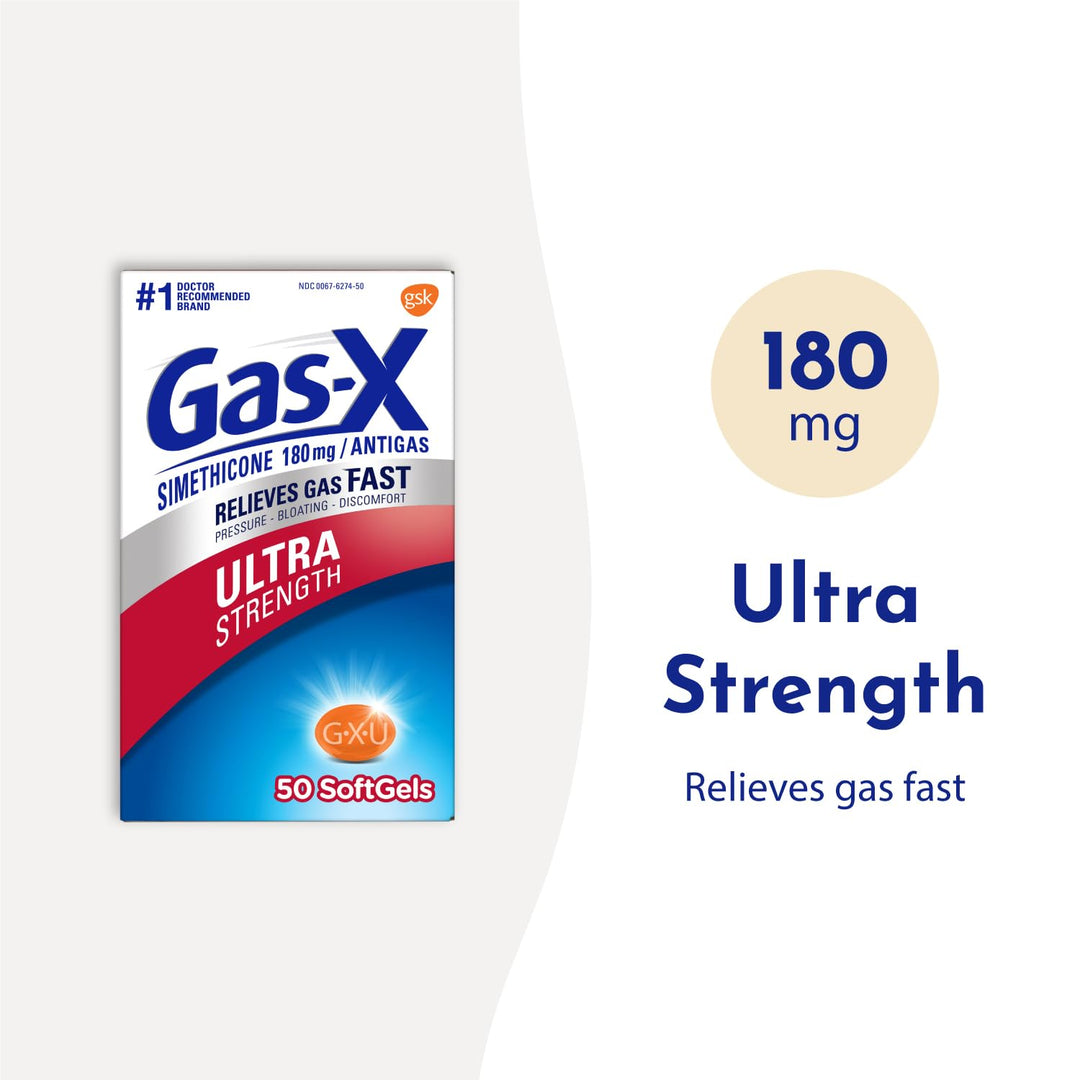 Gas-X Extra Strength Softgels, 50 Count