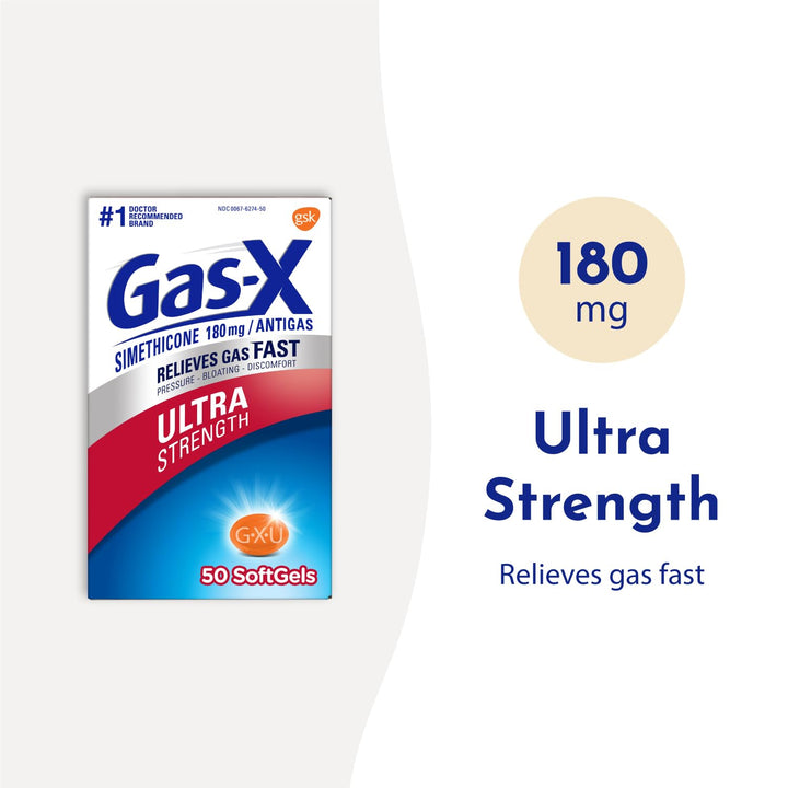Gas-X Extra Strength Softgels, 50 Count