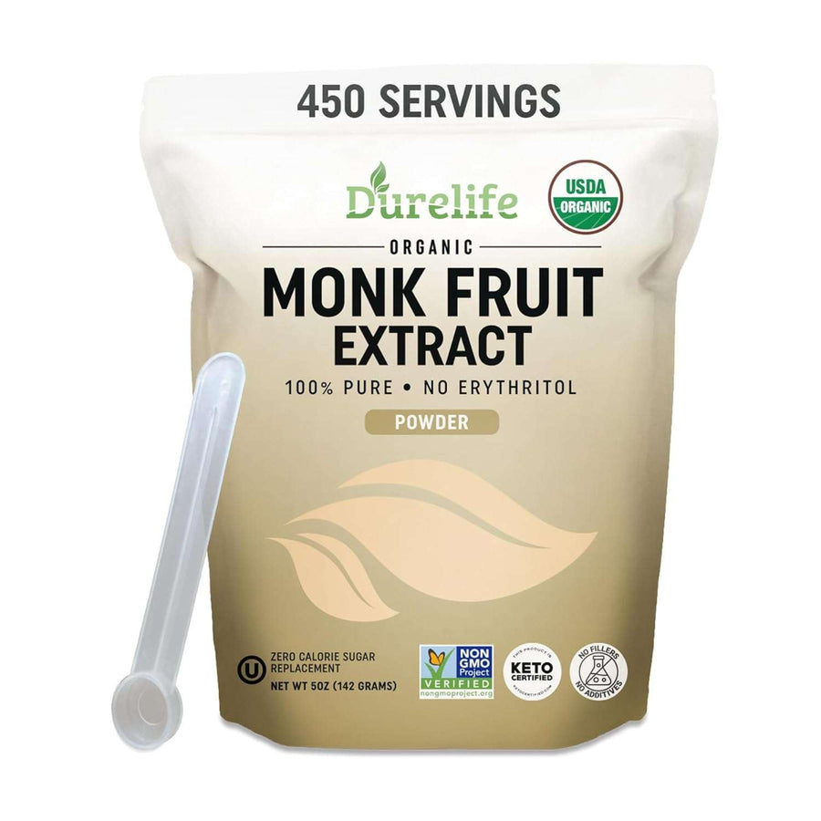 DureLife Organic Pure Monk Fruit Sweetener, 0 Calorie