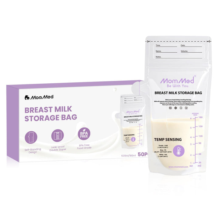 MomMed Breast Milk Storage Bags, 60 Count