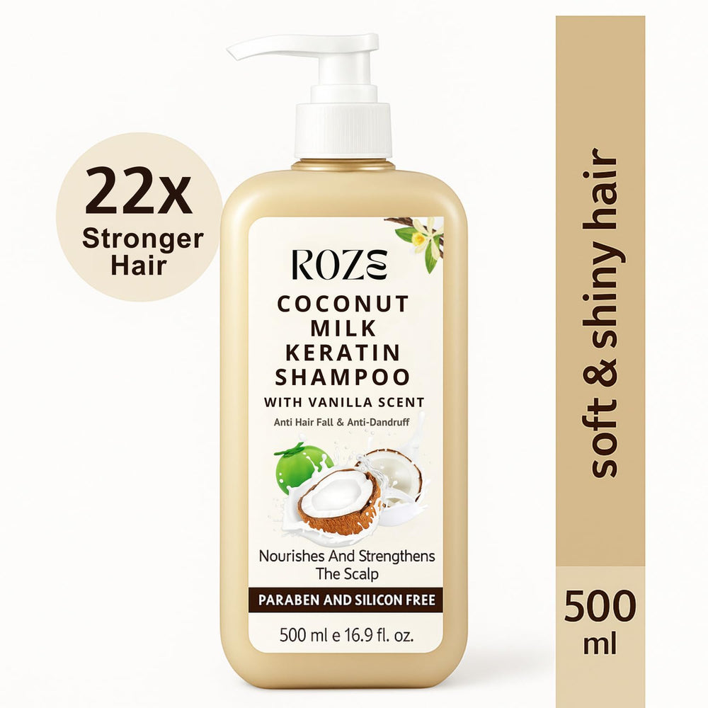 ROZE Coconut Milk Keratin Shampoo, 500 ml