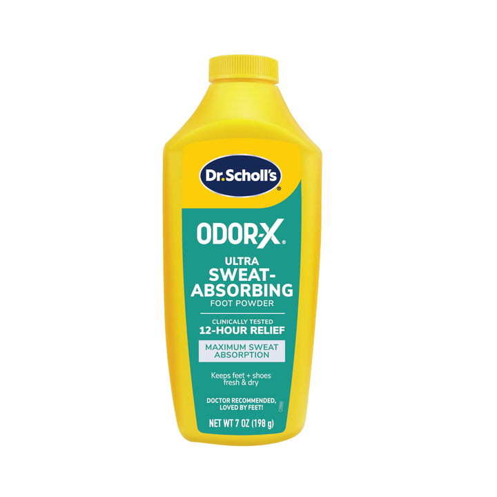 Dr. Scholl's Odor-X Sweat Absorbing Foot Powder, 7 oz