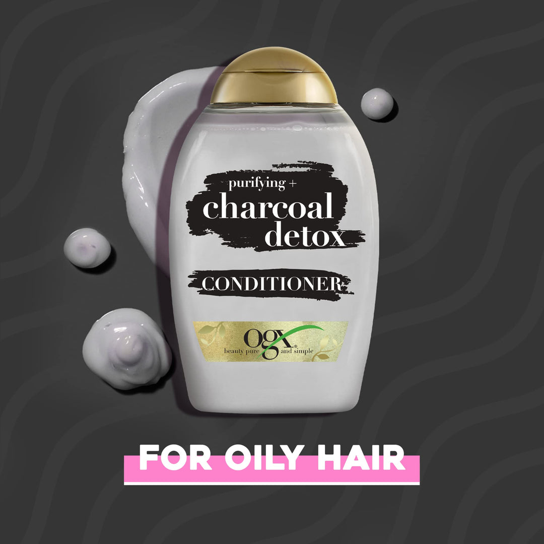 OGX Purifying Plus Charcoal Detox Conditioner, 385 ml