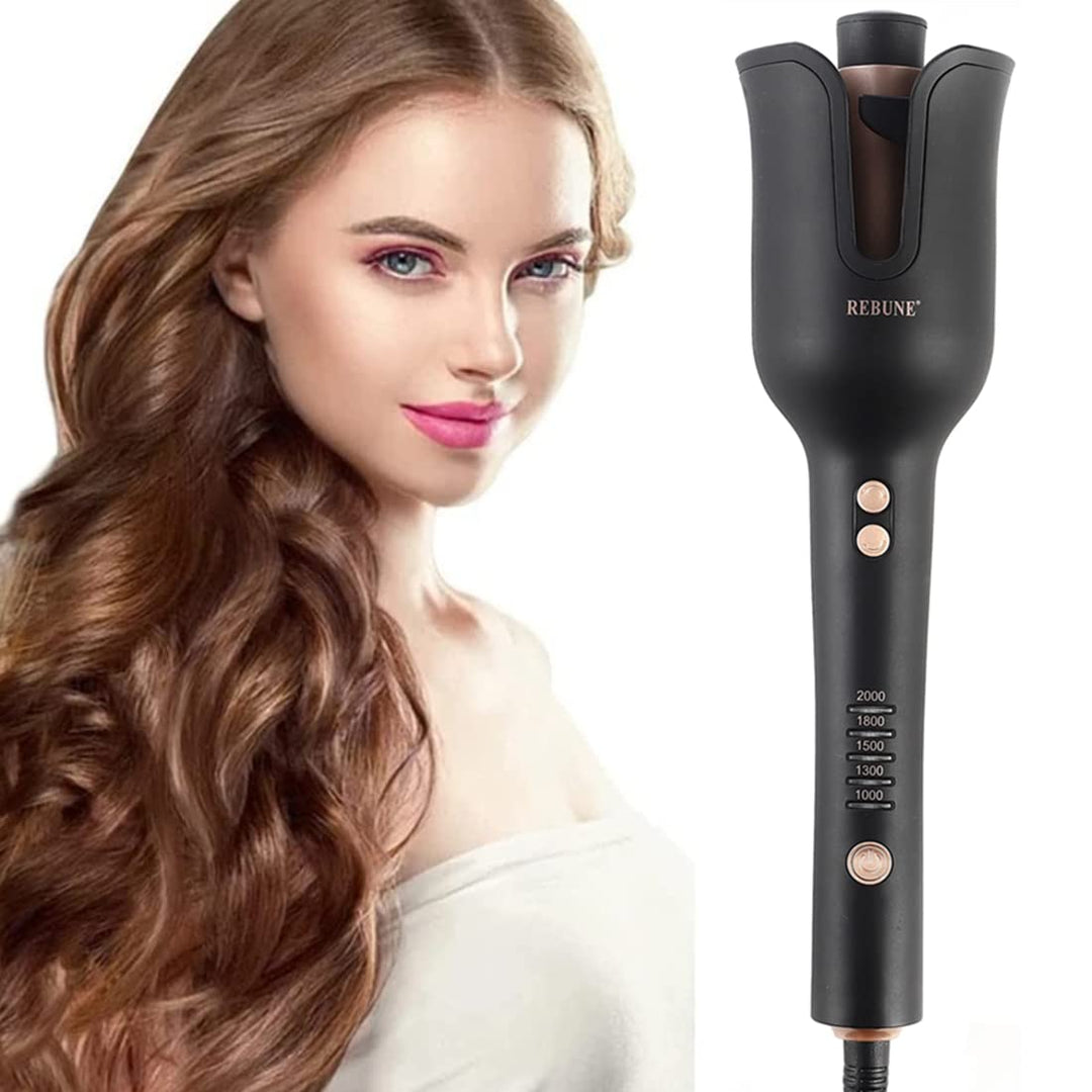 REBUNE RE2082 Automatic Curling Iron, Black, 1 in