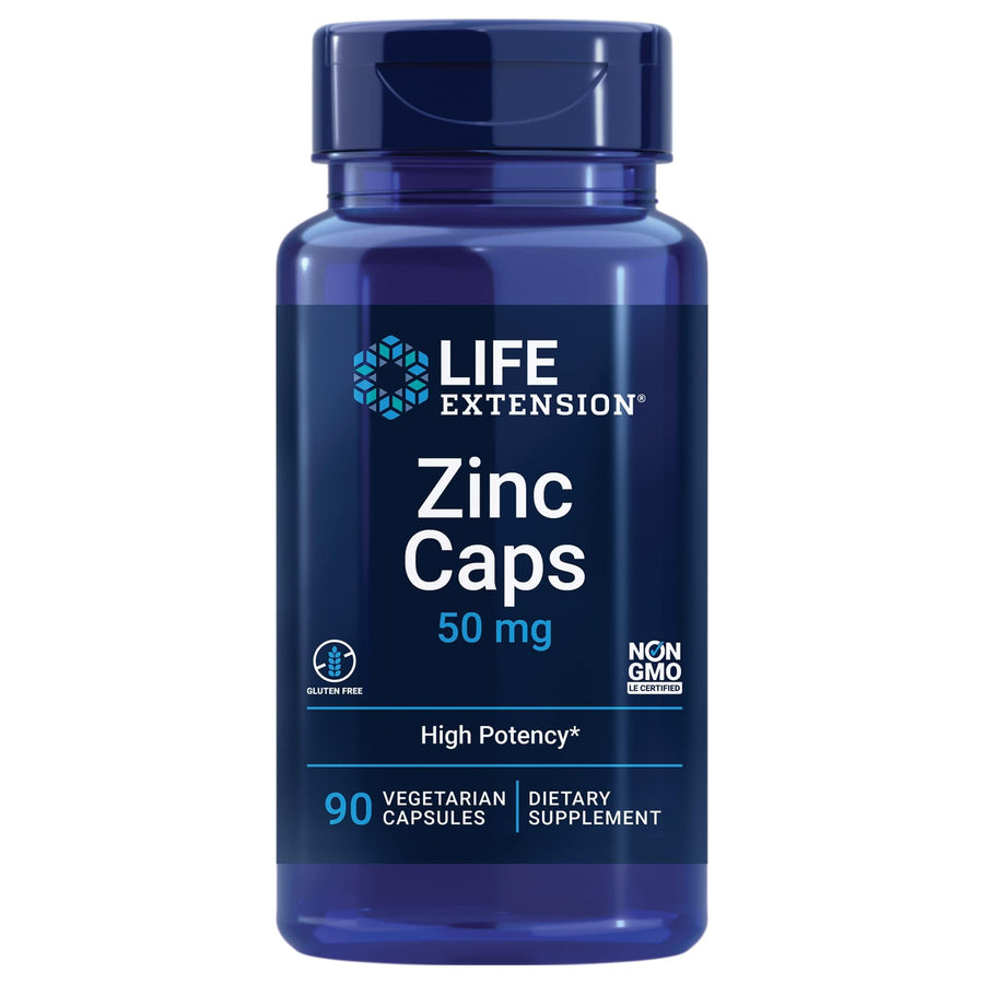 Life Extension Zinc Caps, 50 mg, 90 Count
