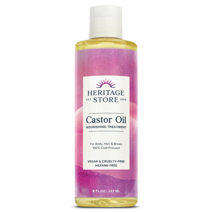 Heritage Store Castor Oil, 8 oz