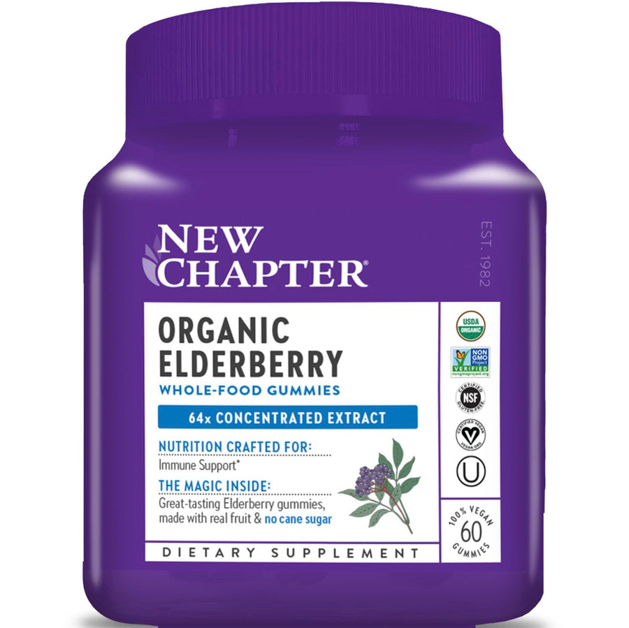 New Chapter Elderberry Gummies, Organic, 60 Count