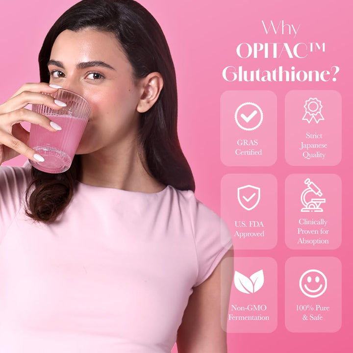 CHICNUTRIX Glow Glutathione Tablets, Strawberry Lemon, 20 Count