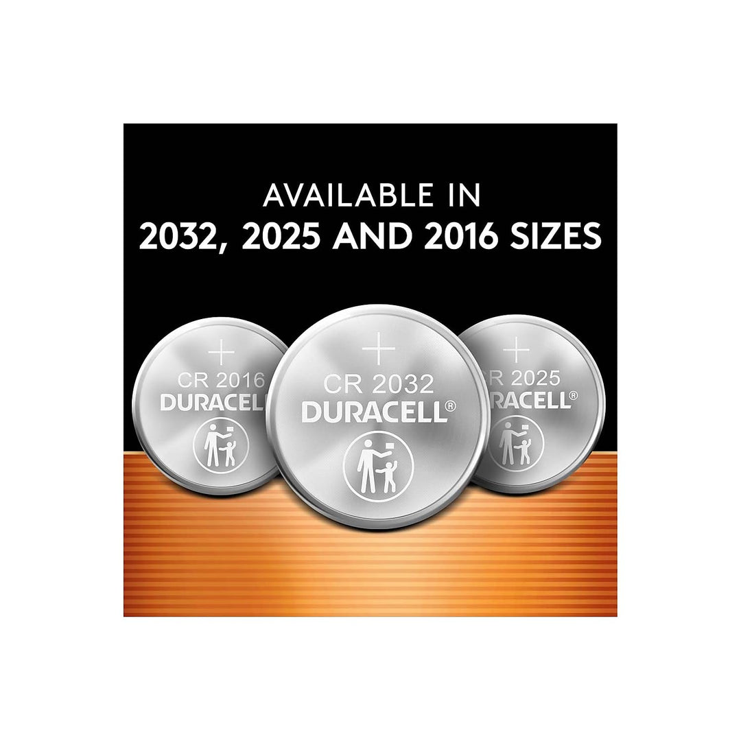 Duracell Duralock DL2032 Lithium Coin Cell Battery, 3V, 1 Count